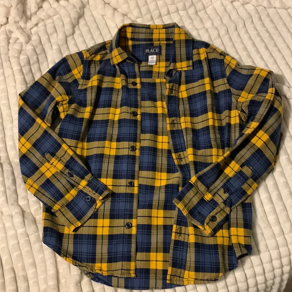 Button up plaid shirt